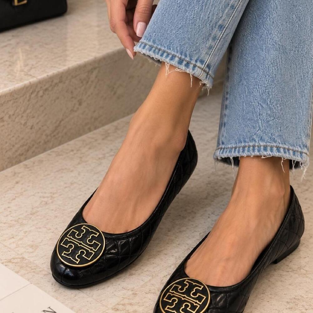 Tory burch black ballet flats